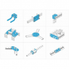Ресурсный набор Bracket Robot Pack-Blue - «globural.ru» - Сочи
