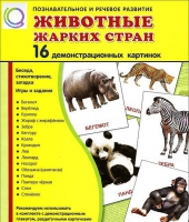 Демонстрационные карточки "Животные жарких стран" - «globural.ru» - Сочи