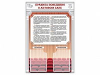 Стенд-уголок "Правила поведения в актовом зале" - «globural.ru» - Сочи