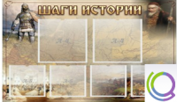 Стенд "Шаги истории" 0,8x0,7 - «globural.ru» - Сочи