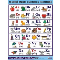 Таблица демонстрационная "Английский алфавит в картинках"(100x140) - «globural.ru» - Сочи