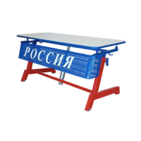 Стол ученический двухместный "Патриот-2п" на газовом лифте (р.гр. № 3-7 и наклоном столешницы ) - «globural.ru» - Сочи
