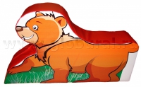 Напольная игрушка "Медвежонок" с шелкографией (ВИК) - «globural.ru» - Сочи
