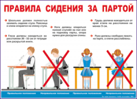 Таблица Правила сидения  за партой 1000*1400 винил - «globural.ru» - Сочи