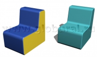 Прямоугольный стул 50*60*60/32см (ВИК) - «globural.ru» - Сочи