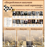 "Шахматы" тематический стенд - «globural.ru» - Сочи