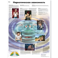 Плакат "Наркотическая зависимость", ламинированный, 50*67 см - «globural.ru» - Сочи