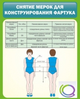 Стенд "Снятие мерок для конструирования фартука" - «globural.ru» - Сочи