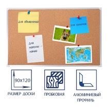 Доска пробковая 1200х900 - «globural.ru» - Сочи
