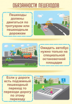 Стенд "Обязанности пешехода часть 2" - «globural.ru» - Сочи