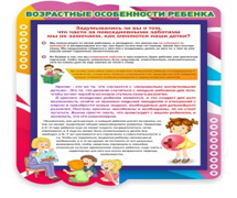 Стенд "Возрастные особенности ребенка" - «globural.ru» - Сочи