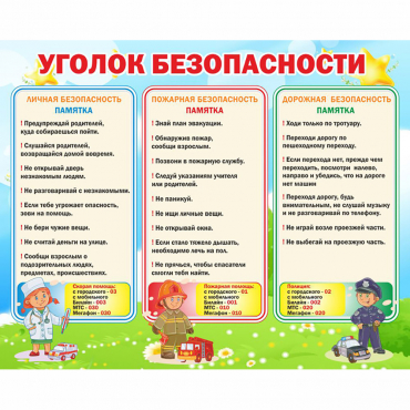 Стенд "Уголок безопасности" - «globural.ru» - Сочи
