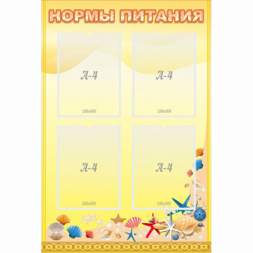 Стенд "Нормы питания" - «globural.ru» - Сочи